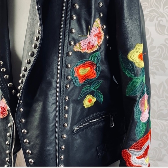 Drole De Copine Studded Biker Jacket - Picture 6 of 8